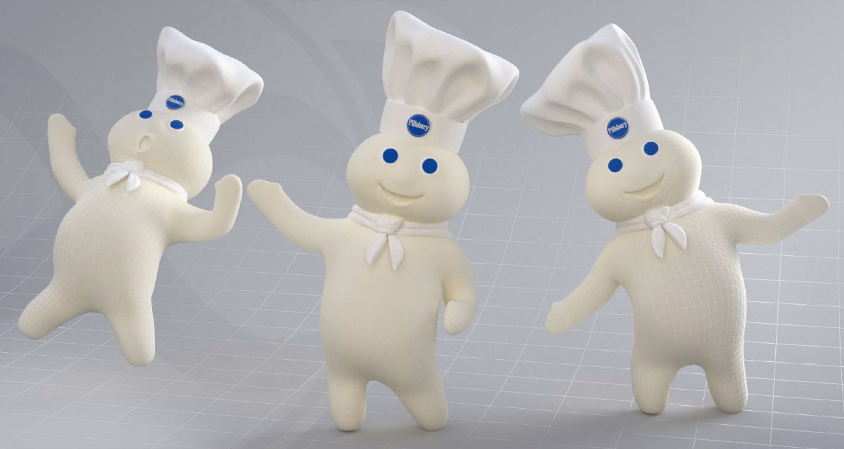 The Pillsbury Doughboy was animated for over 30 morning shows.
